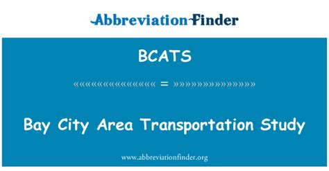 bay city area transportation study.
